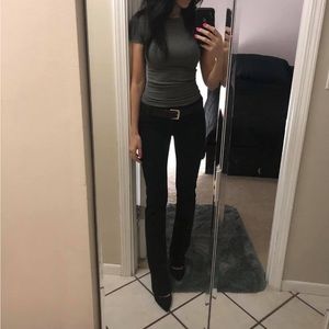 VS PINK Gray xsmall fitted short sleeve top